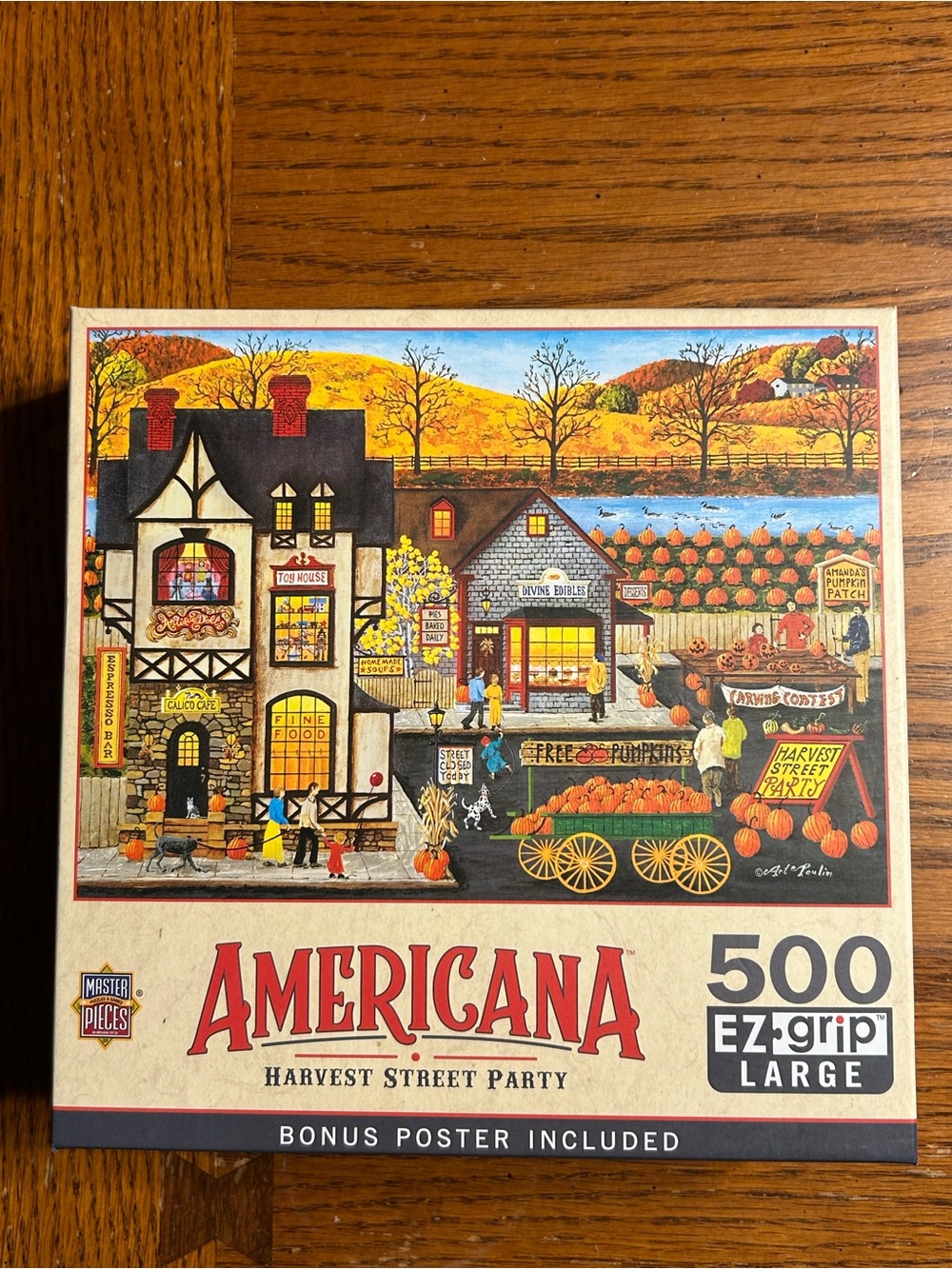 Americana Harvest Street Party 500-Piece Puzzle
